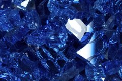Azure Blue Fire Glass