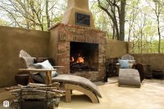 Conventional Outdoor Fireplace
