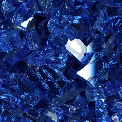 Azure Blue Fire Glass