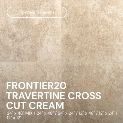 Frontier20 Travertine Cross Cut Cream - Click for more info and photos