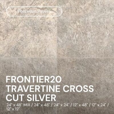 Frontier20 Travertine Cross Cut Silver - Click for more info and photos