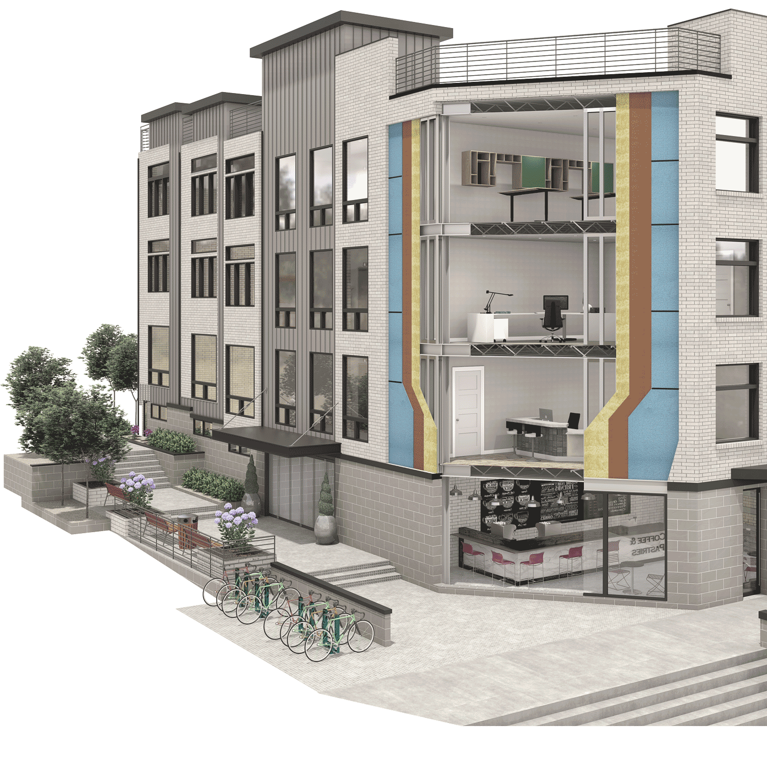 Where building meets science interactive building graphic