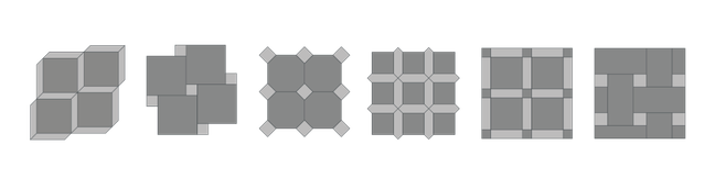 Six Cotto Manetti Composizioni Fiorentine format patterns