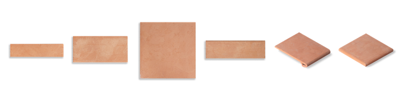Fornace Sannini available flooring and step formats