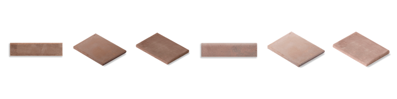 Terre colorate Brown and Beige skirting, step tread and corner pieces