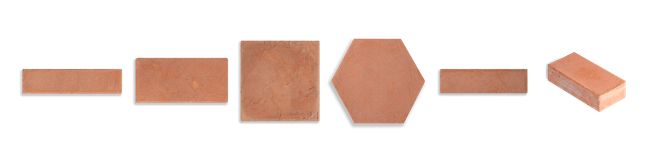 Tradizionale listel, rectangle, square and hexagon formats