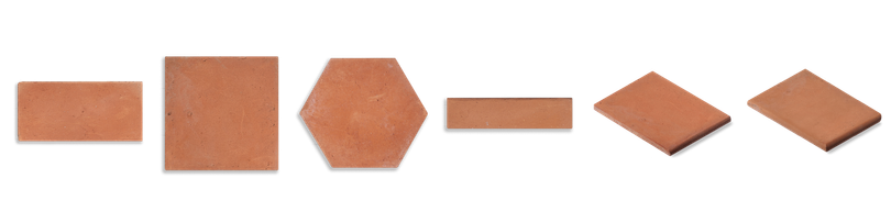 Vellutato rosato rectangle, square, hexagon, skirting and step formats