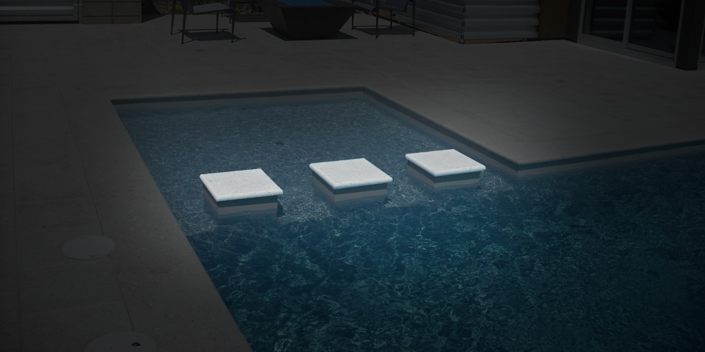 Four-sided Artistic Pavers coping