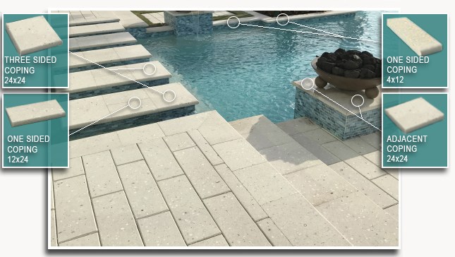 Artistic Pavers coping profiles